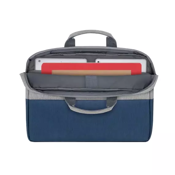 Geantă pentru Laptop Rivacase Prater, 15.6", Poliester, Gri | Albastru închis, 2 image