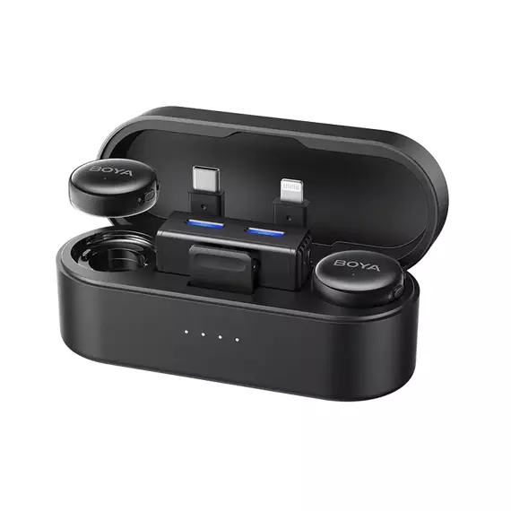Microfon portabil pentru înregistrare vocală Boya Boyalink3-01, Fără fir, Negru, 8 image