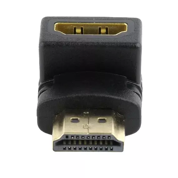 Adaptor Video Cablexpert A-HDMI90-FML, HDMI (M) - HDMI (F), Negru, 3 image