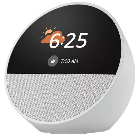 Difuzor Inteligent Amazon Echo Spot, Glacier White, 6 image