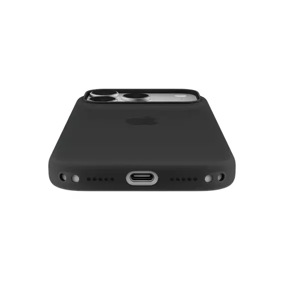 Apple iPhone 18 Pro Silicone Case with MagSafe - Black, Model A3701, 3 image