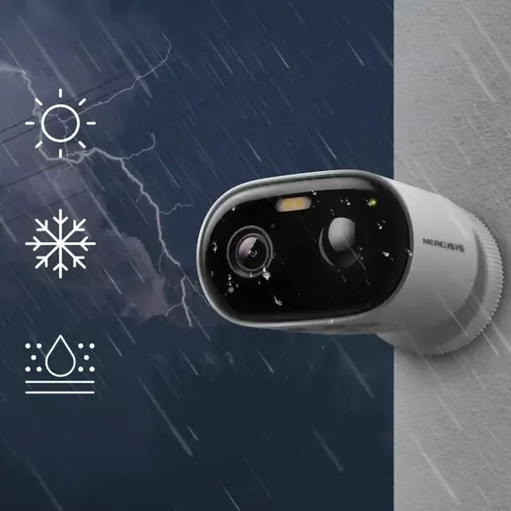 Mercusys Outdoor  MC410, 3Mpix, IP65, Battery Powered Security Camera, 2 image