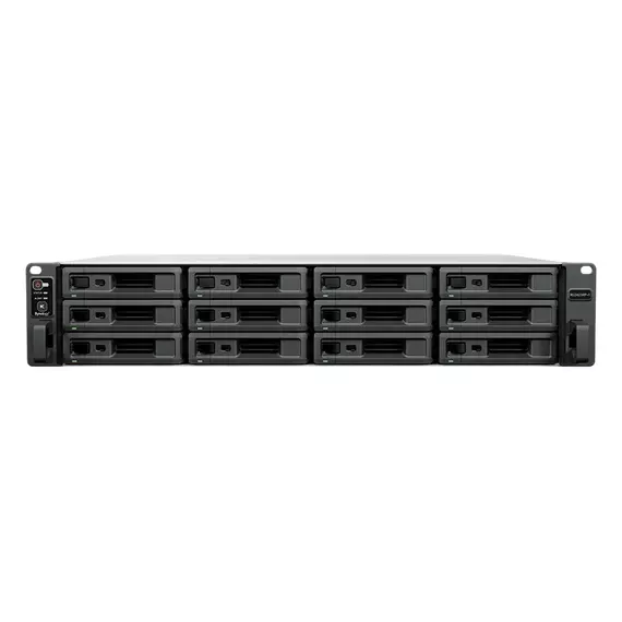SYNOLOGY "RS2423RP+II",12-bay, 4-core AMD Ryzen 3.35-3.6Ghz, 8Gb*1+1Slot, 1x10GbE, 2x1GbE, PCIe, 2xP, 6 image