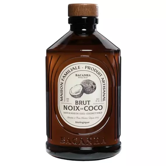Sirop Bacanha Brut Noix de Coco, 400 ml