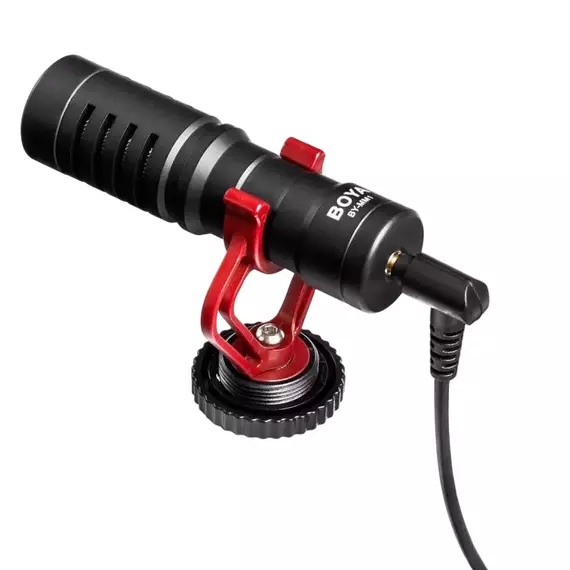 Microfon pentru camera Boya BY-MM1+, Cu fir, Negru, 2 image