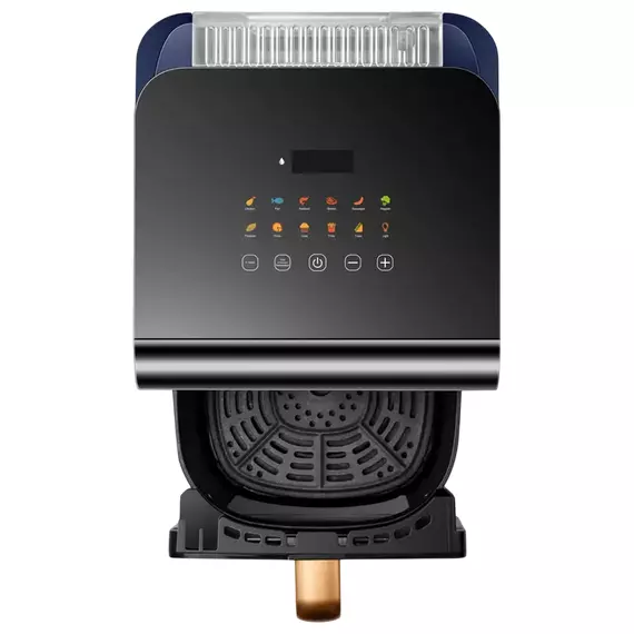 Friteuză cu aer cald Panasonic NF-CC600ATS, Negru | Albastru, 4 image