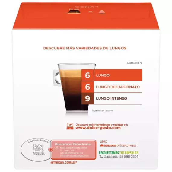 Cafea Nescafe Dolce Gusto Caffe Lungo, 16 cap., 2 image