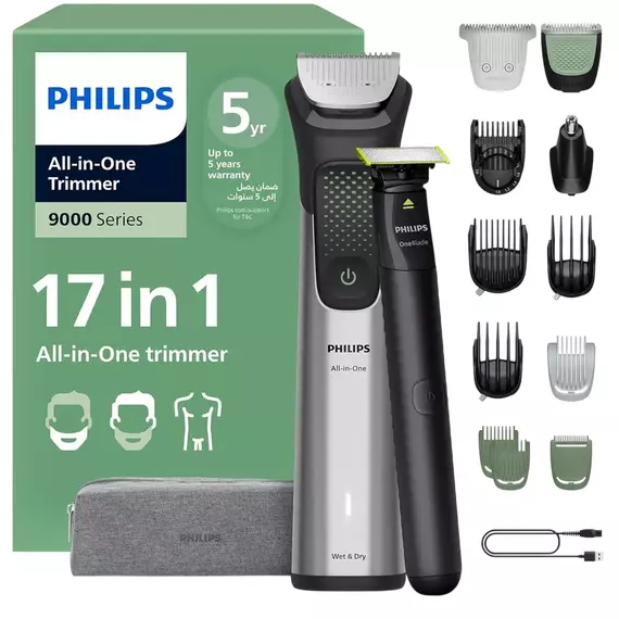 Trimmer pentru bărbați Philips MG9535/15, Gri, 4 image