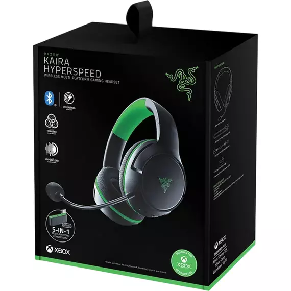 Căști gaming Razer Kaira for Xbox, Fără fir, Negru, 6 image