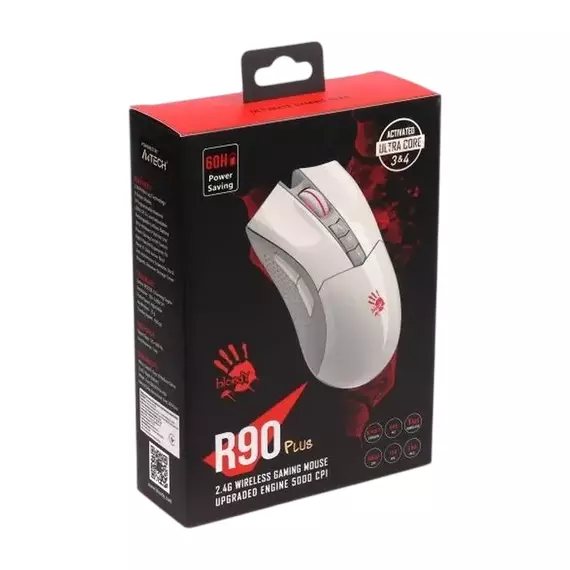 Gaming Mouse Bloody R90 Plus, Alb, 8 image