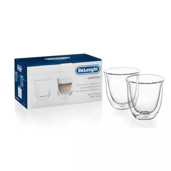 DeLonghi Set de pahare De'Longhi 190 ml 2 buc, Transparent, 2 image