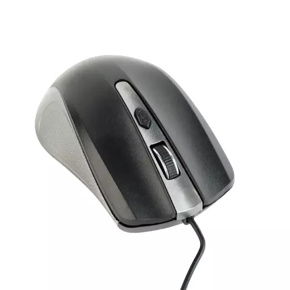 Mouse Gembird MUS-4B-01, Negru/Gri, 3 image