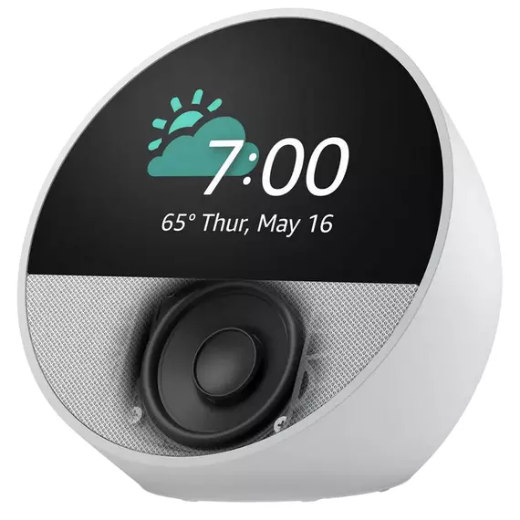 Difuzor Inteligent Amazon Echo Spot, Glacier White, 3 image