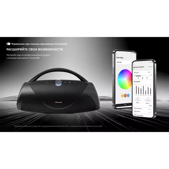 Portable Speakers VoyageBoom Hisense, Black, 5 image