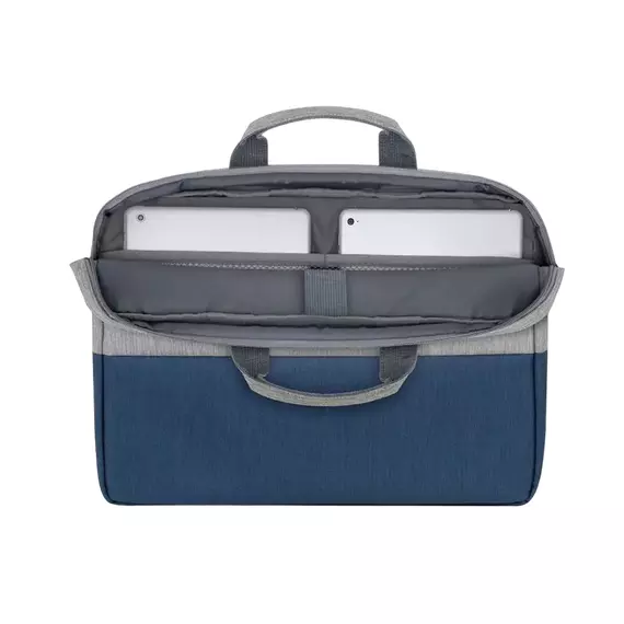Geantă pentru Laptop Rivacase Prater, 15.6", Poliester, Gri | Albastru închis, 7 image
