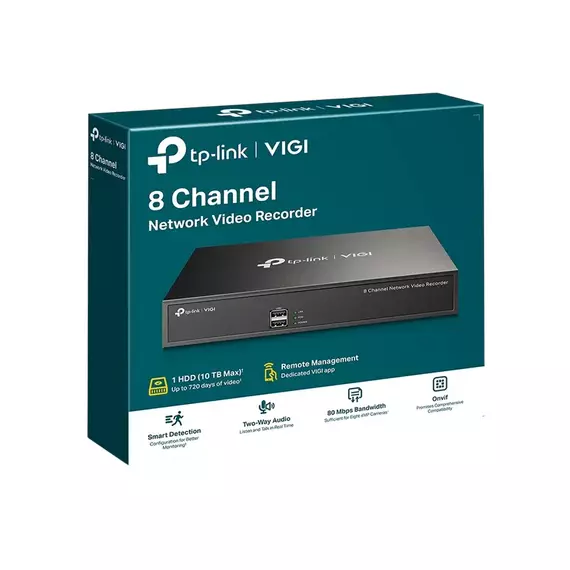Înregistrator video TP-LINK VIGI NVR1008H, Negru, 3 image