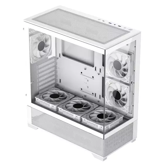Carcasă PC Gamemax VISTA, Midi-Tower, Fără PSU, Alb, 8 image