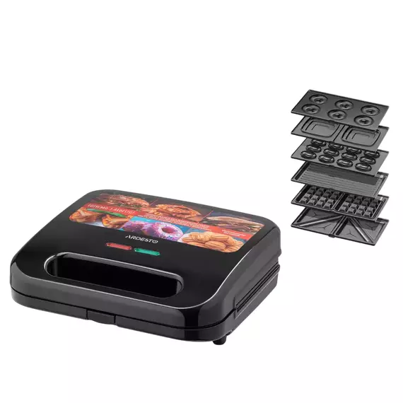 Aparat pentru sandwich multifunctional Ardesto SM-H600B, Negru, 7 image