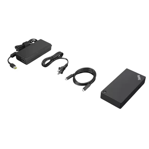Lenovo ThinkPad Universal USB-C Dock, 3xUSB-A 3.2 G2, 2xUSB-A 2.0,1xUSB-C 3.2G2,2xDP, 1xRJ45(1Gb),1x, 6 image