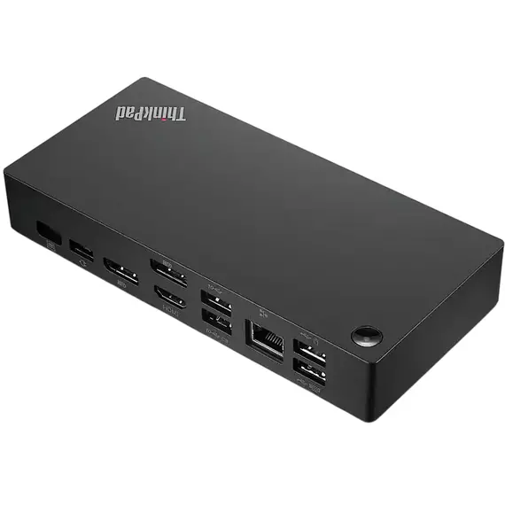 Lenovo ThinkPad Universal USB-C Dock, 3xUSB-A 3.2 G2, 2xUSB-A 2.0,1xUSB-C 3.2G2,2xDP, 1xRJ45(1Gb),1x, 3 image