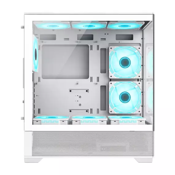 Carcasă PC Gamemax VISTA, Midi-Tower, Fără PSU, Alb, 3 image