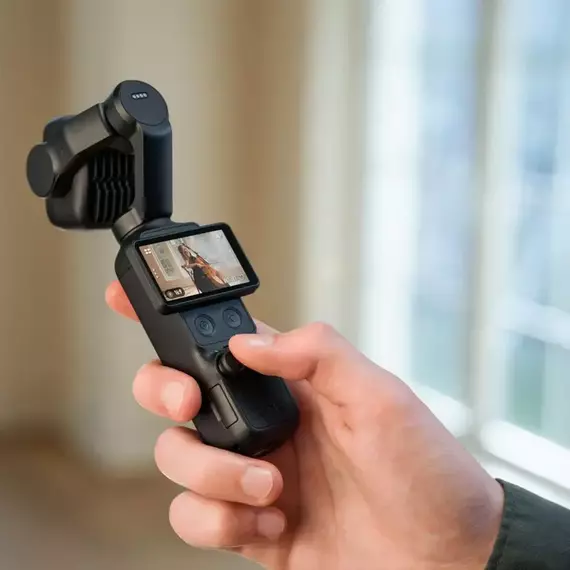 Camera Action cu stabilizator DJI Osmo Pocket 4P Standard Combo, Classic Black, 6 image