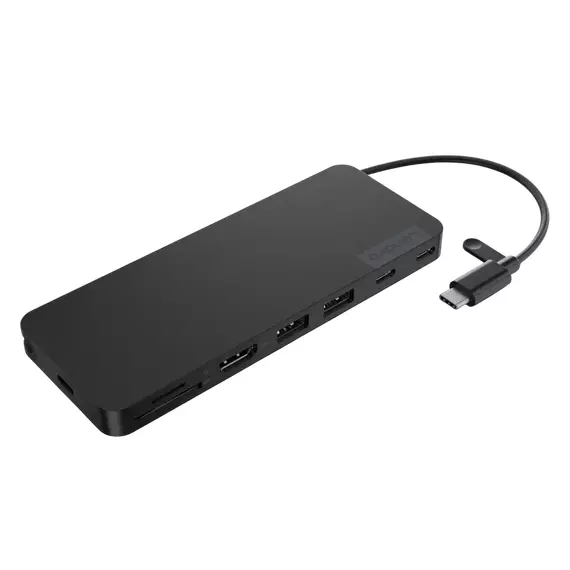 Stație Docking Lenovo USB-C Slim Travel Dock, Negru