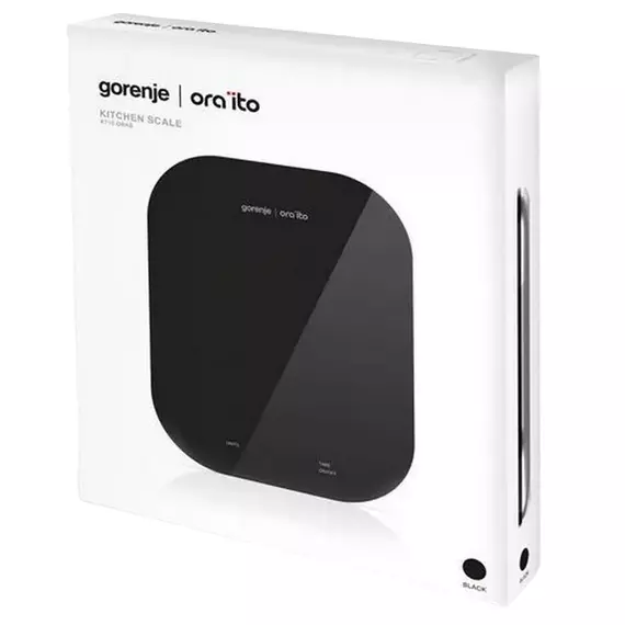 Cântar electronic de bucătărie Gorenje Ora ito KT10 ORAB, Negru, 3 image