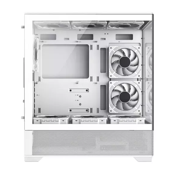Carcasă PC Gamemax VISTA, Midi-Tower, Fără PSU, Alb, 6 image