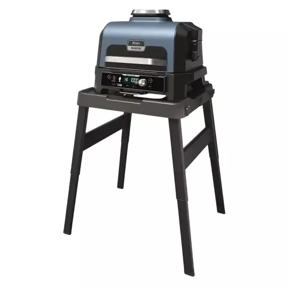 Grătar electric Ninja Woodfire Pro Connect XL, 1700W, Albastru | Negru, 4 image