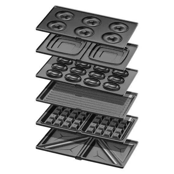 Aparat pentru sandwich multifunctional Ardesto SM-H600B, Negru, 4 image