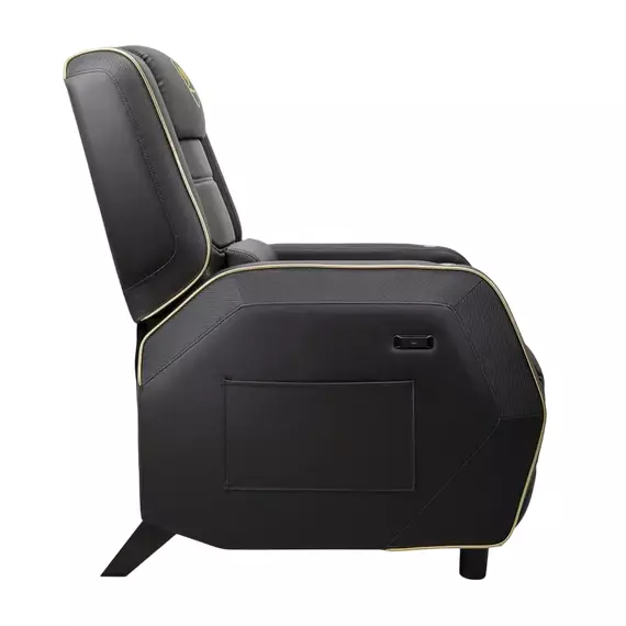 Scaun Gaming Cougar Ranger Pro Royal, PVC Piele, Negru | Auriu, 6 image