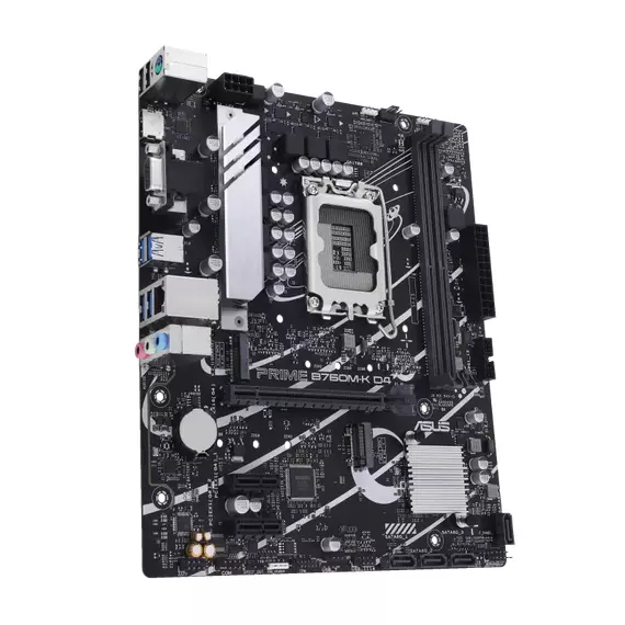 Placă de bază ASUS PRIME B760M-K D4, LGA1700, Intel B760, Micro-ATX, 5 image