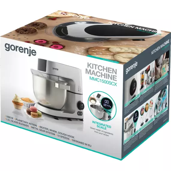 Robot de bucătărie Gorenje MMC1500SCX, Oțel inoxidabil, 5 image