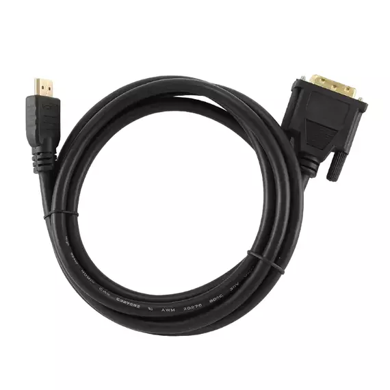Cablu Video Cablexpert CC-HDMI-DVI-0.5M, HDMI (M) - DVI-I (M), 0,5m, Negru, 4 image