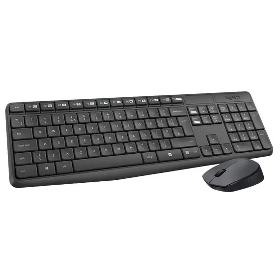 Set Tastatură + Mouse Logitech MK235, Fără fir, Gri, 2 image