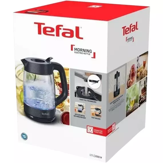Fierbător electric Tefal KO2G08E0, Negru, 2 image