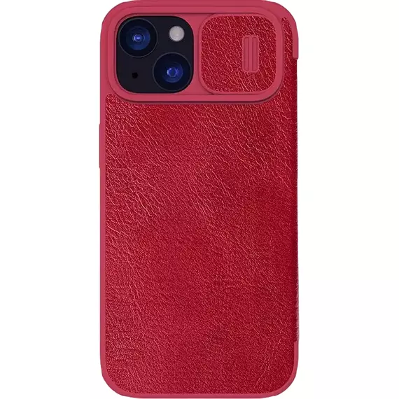 Husă tip carte Nillkin iPhone 15 - Qin Pro, Roșu, 3 image