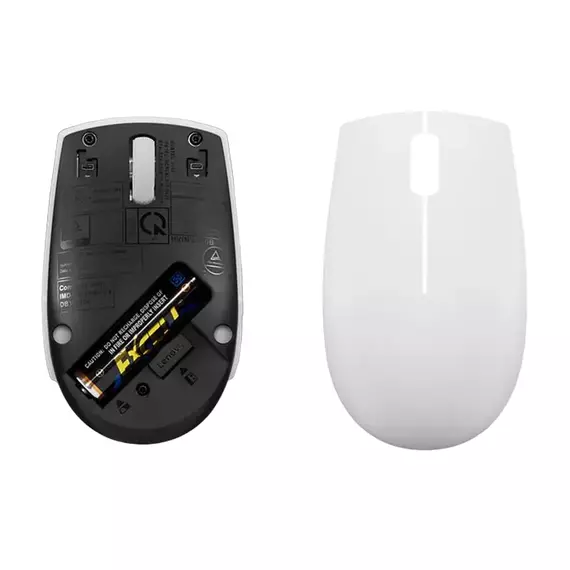 Mouse Wireless Lenovo 300 Compact, Alb, 4 image