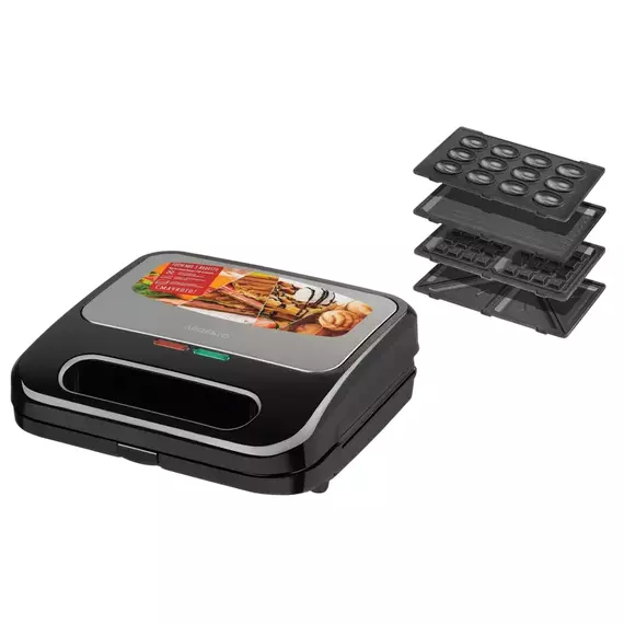 Aparat pentru sandwich multifunctional Ardesto SM-H400S, Negru | Oțel inoxidabil, 4 image