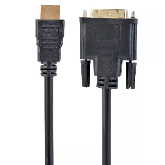 Cablu Video Cablexpert CC-HDMI-DVI-0.5M, HDMI (M) - DVI-I (M), 0,5m, Negru