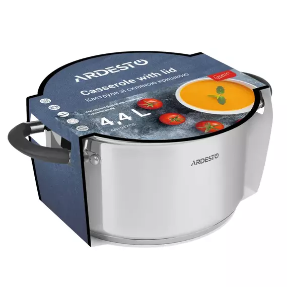 Cratiță Ardesto AR1947CS, 4,4L, 22cm, Oțel inoxidabil, 3 image