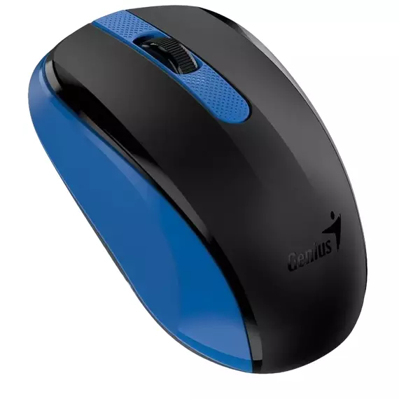 Mouse Wireless Genius NX-8008S, Negru/Albastru, 3 image