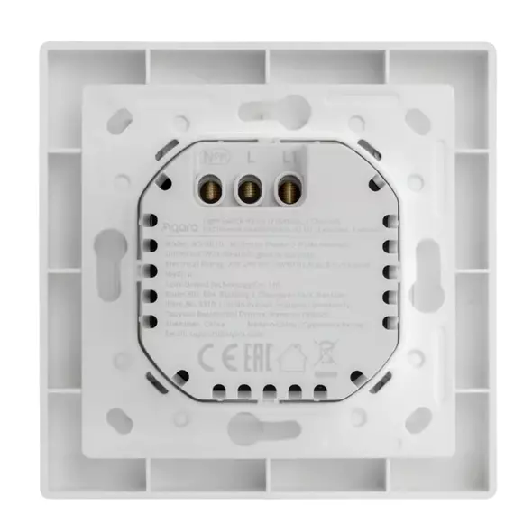 Comutator inteligent AQARA Light Switch H2, Alb, 5 image