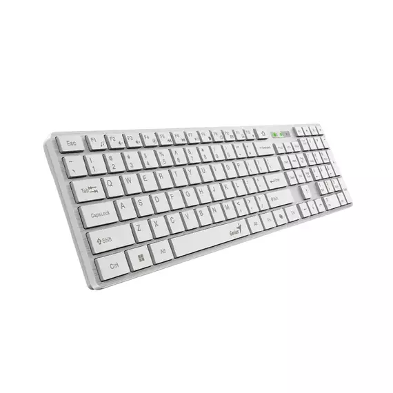 Tastatură Genius SlimStar 126, Cu fir, Alb, 3 image