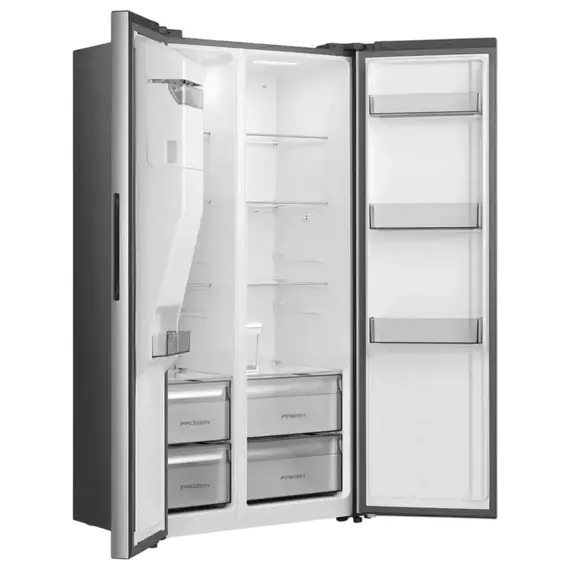 Frigider Hisense RS5P528STIE, Oțel inoxidabil, 4 image