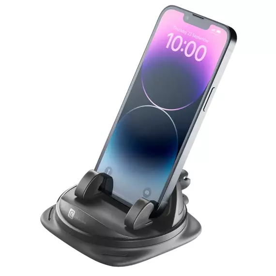 Suport pentru smartphone Cellularline Dash Hub 360, Negru, 3 image