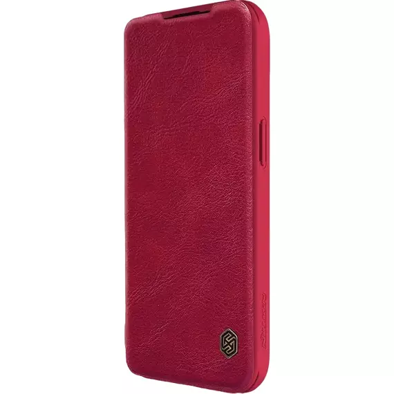 Husă tip carte Nillkin iPhone 15 - Qin Pro, Roșu, 4 image