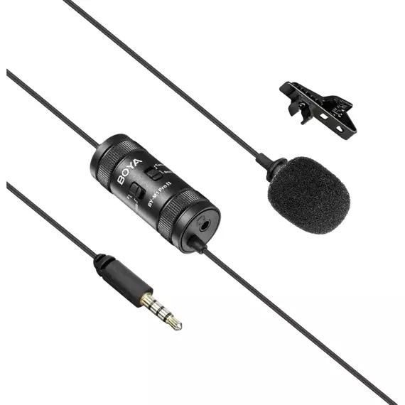 Microfon portabil pentru înregistrare vocală Boya BY-M1 Pro II, Cu fir, Negru, 7 image