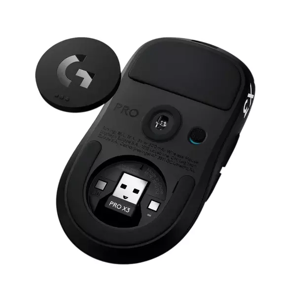 Gaming Wireless Mouse Logitech PRO X3 Superstrike HITS Midnight Black, 4 image
